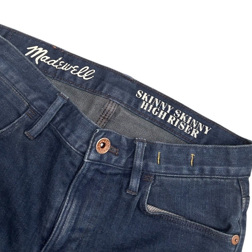 Women's Madewell Jeans‎ size 26 Skinny Skinny High Rise Dark Wash - Picture 2 of 7